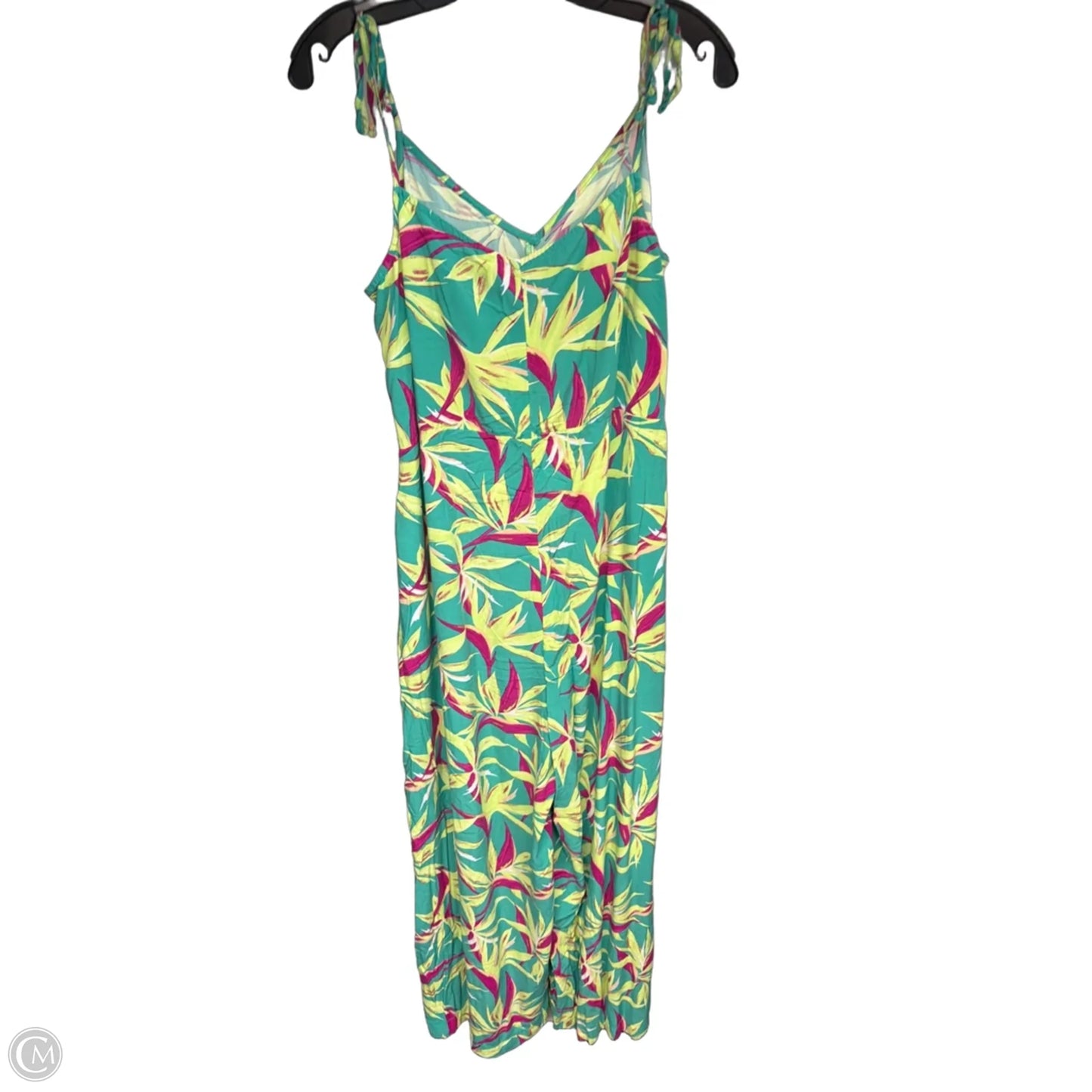 Jumpsuit By Old Navy In Green & Yellow, Size: L