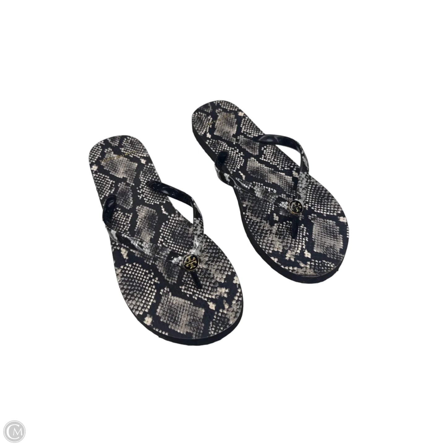 Sandals Designer By Tory Burch In Snakeskin Print, Size: