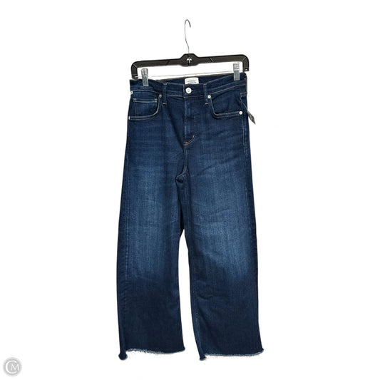 Jeans Wide Leg By Citizens Of Humanity In Blue Denim, Size: Xs