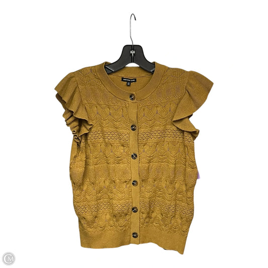 Top Short Sleeve By Who What Wear In Brown, Size: M