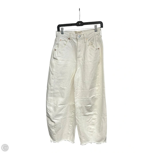 Jeans Wide Leg By Universal Thread In Cream Denim, Size: 2