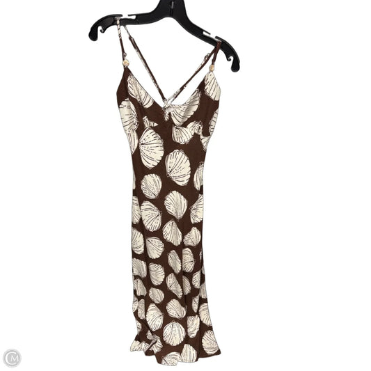Dress Casual Maxi By Sienna Sky In Brown & Cream, Size: L