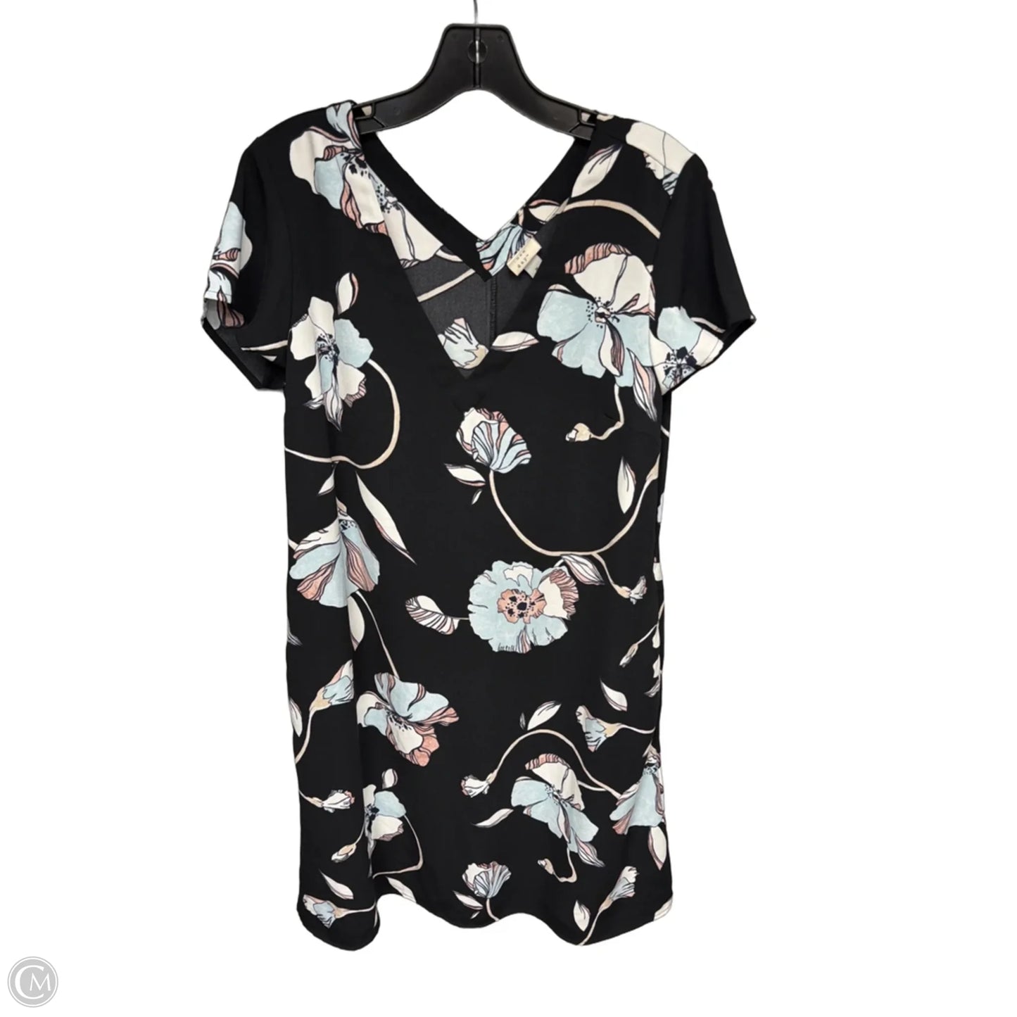 Dress Casual Midi By A New Day In Black & Blue, Size: M
