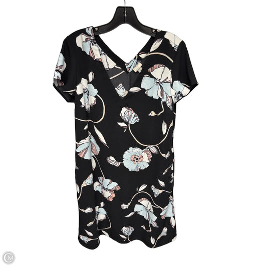 Dress Casual Midi By A New Day In Black & Blue, Size: M