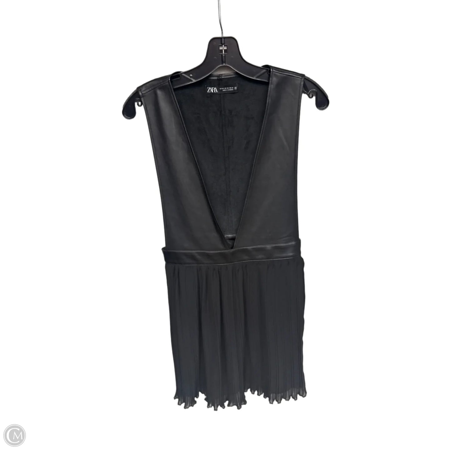 Dress Casual Short By Zara In Black, Size: Xs