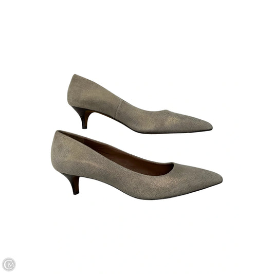 Shoes Heels Kitten By Donald Pliner In Gold, Size: 8.5