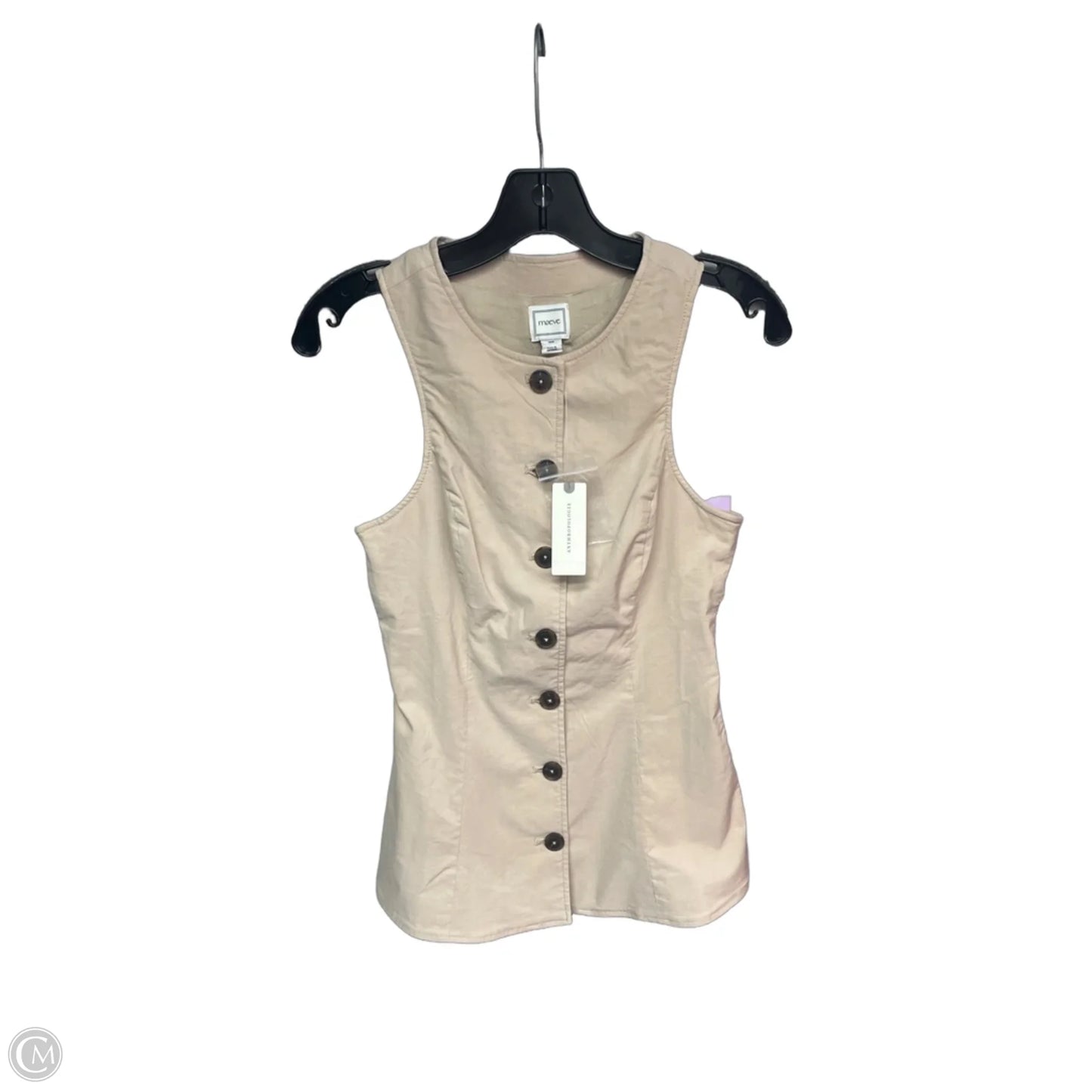Top Sleeveless By Maeve In Tan, Size: Xxs