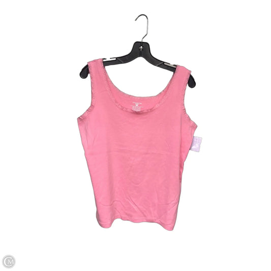 Top Sleeveless By Jones New York In Pink, Size: 1x