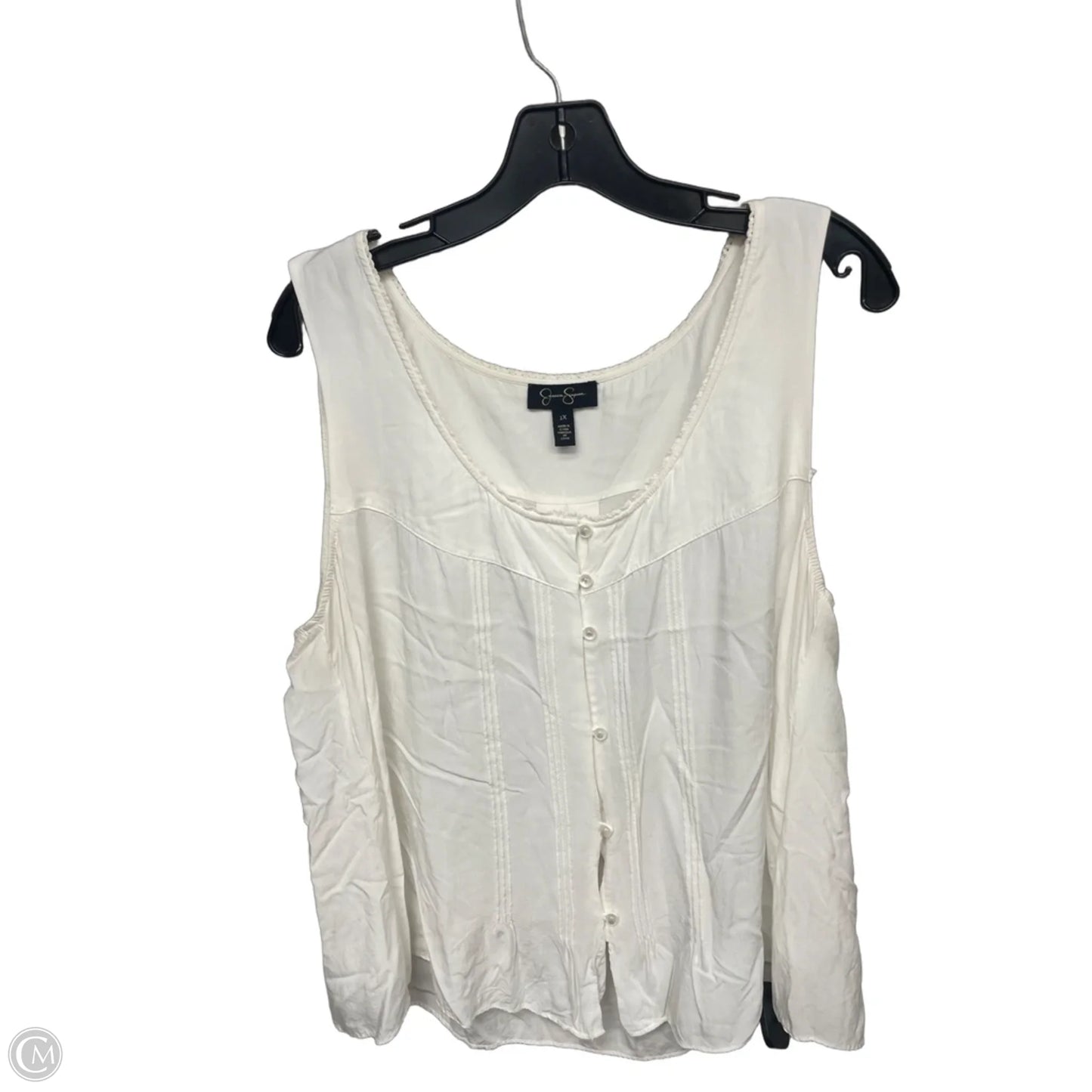 Top Sleeveless By Jessica Simpson In Yellow, Size: 1x