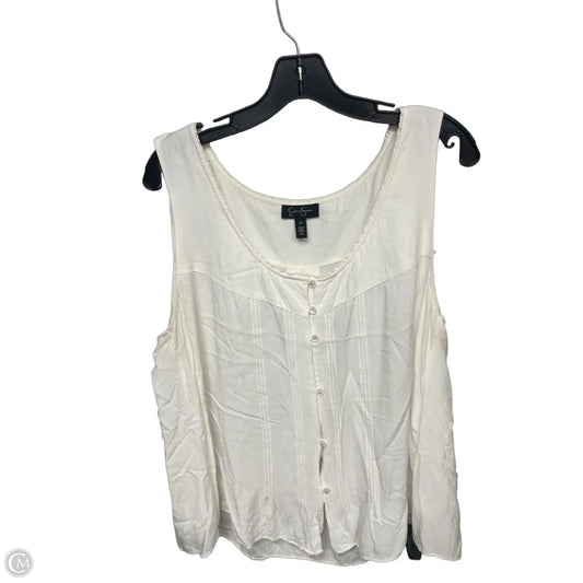 Top Sleeveless By Jessica Simpson In Yellow, Size: 1x