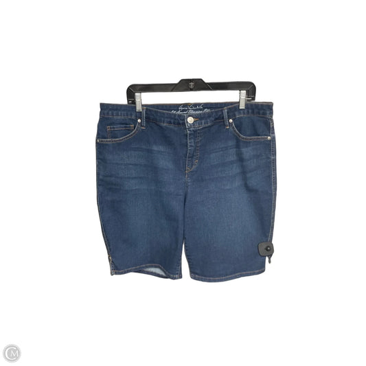 Shorts By Gloria Vanderbilt In Blue Denim, Size: 16
