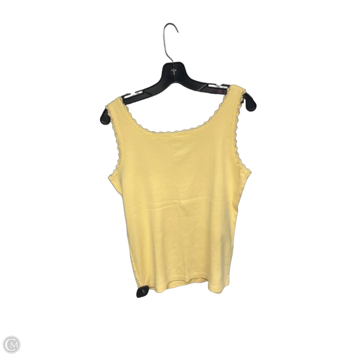 Tank Top By Jones New York In Yellow, Size: L