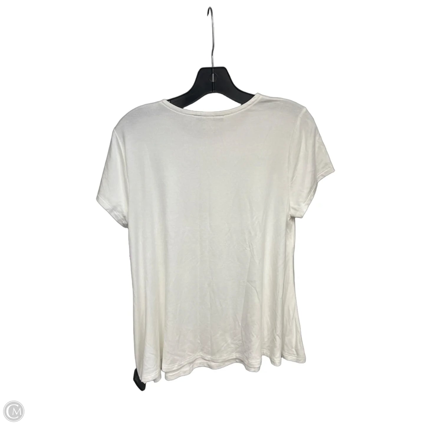 Top Short Sleeve Basic By Cable And Gauge In White, Size: S