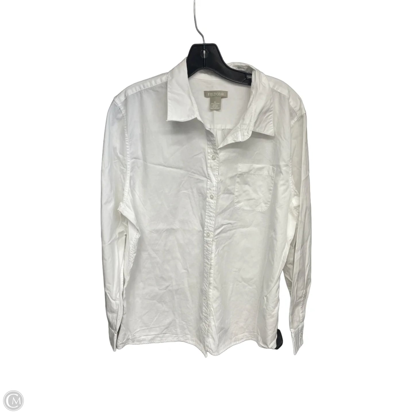 Top Long Sleeve By Field Gear In White, Size: Xl