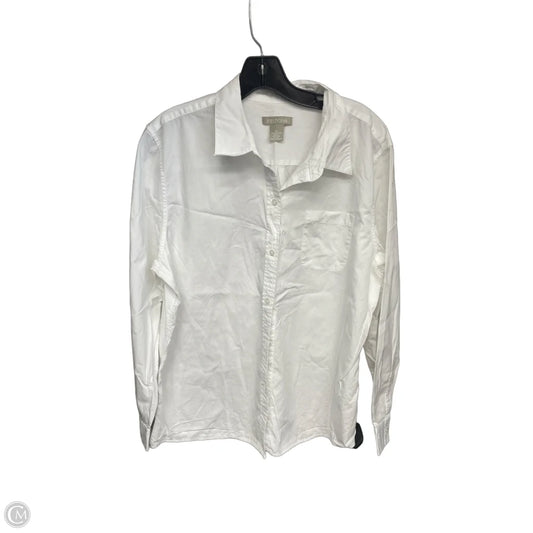 Top Long Sleeve By Field Gear In White, Size: Xl