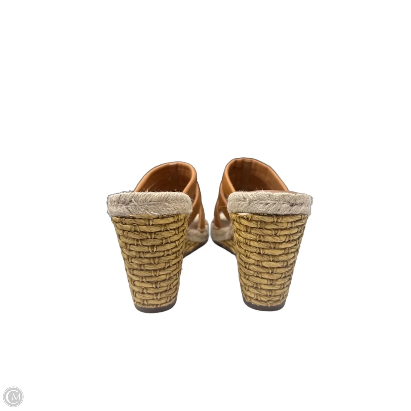 Sandals Heels Wedge By Vince Camuto In Brown, Size: 10