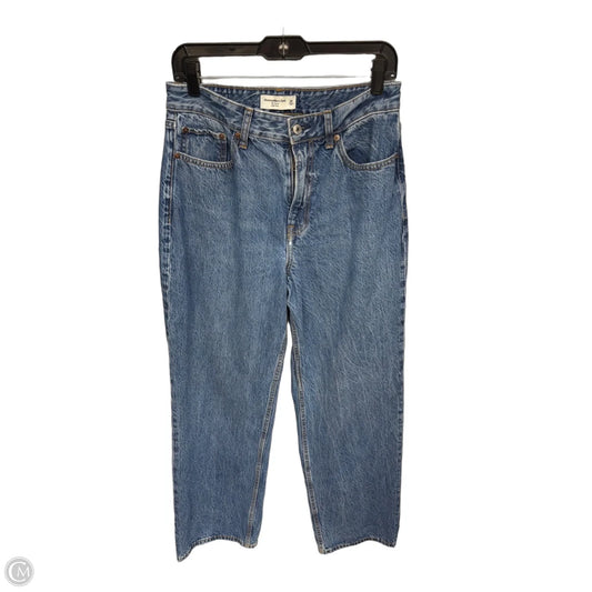 Jeans Straight By Abercrombie And Fitch In Blue Denim, Size: 28