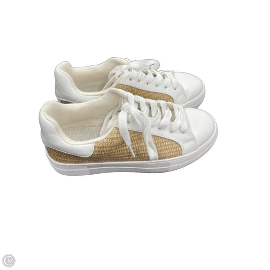 Shoes Sneakers By Soda In Tan & White, Size: 7