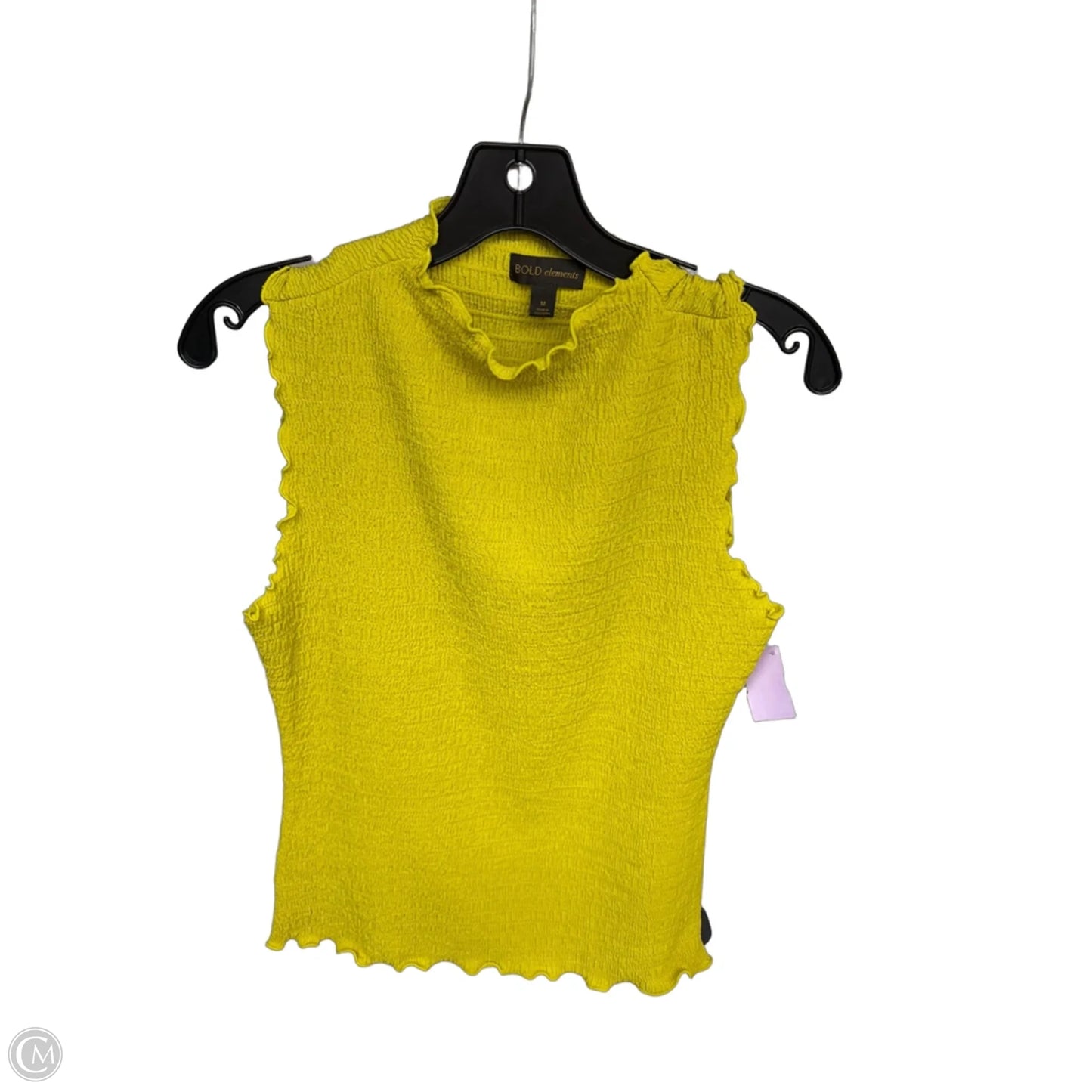 Top Sleeveless By Bold Elements In Green, Size: M