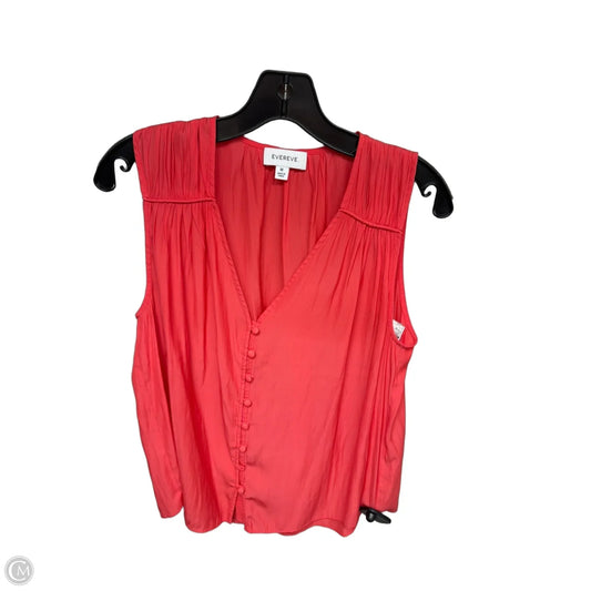 Top Sleeveless By Evereve In Coral, Size: M