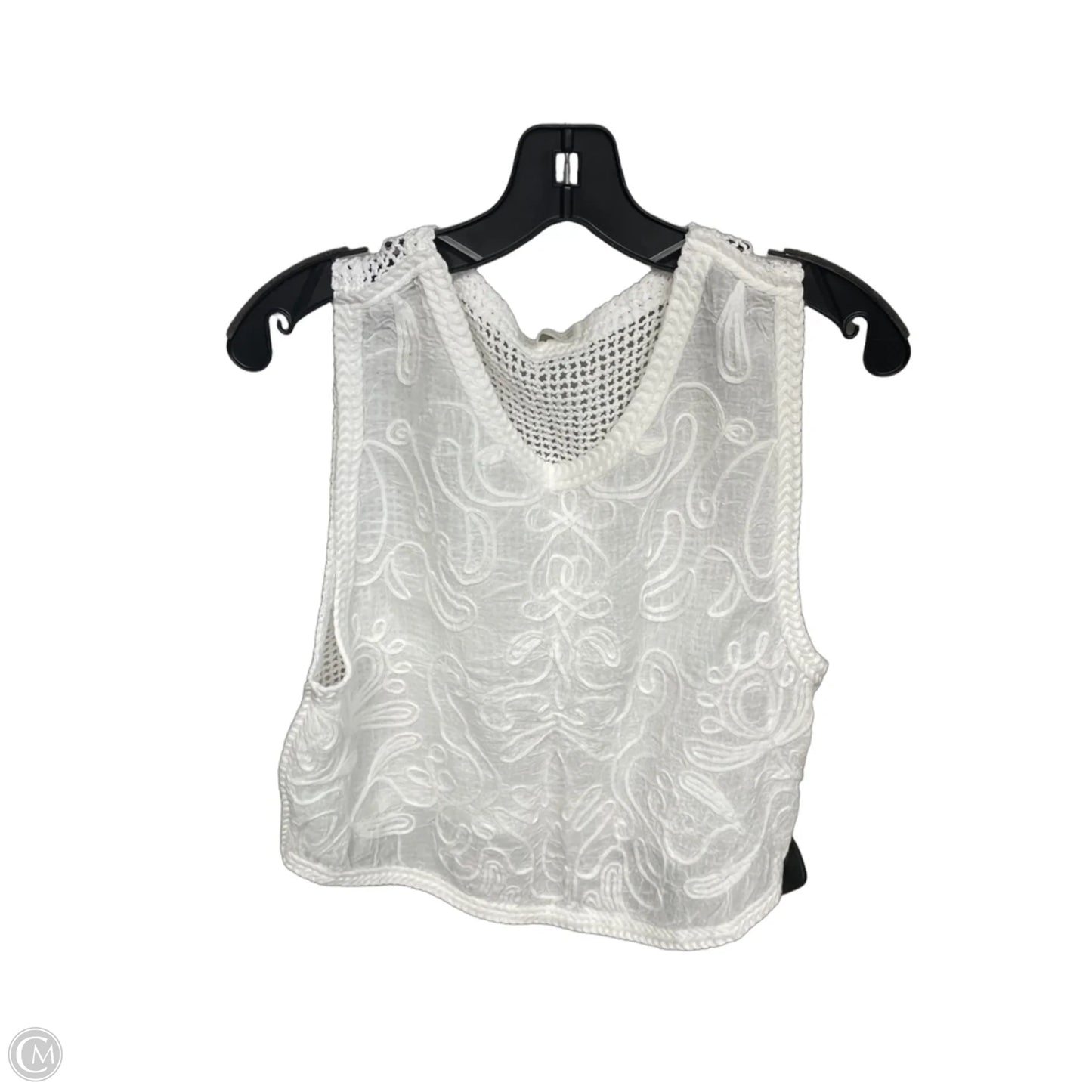 Top Sleeveless By Zara In White, Size: 6