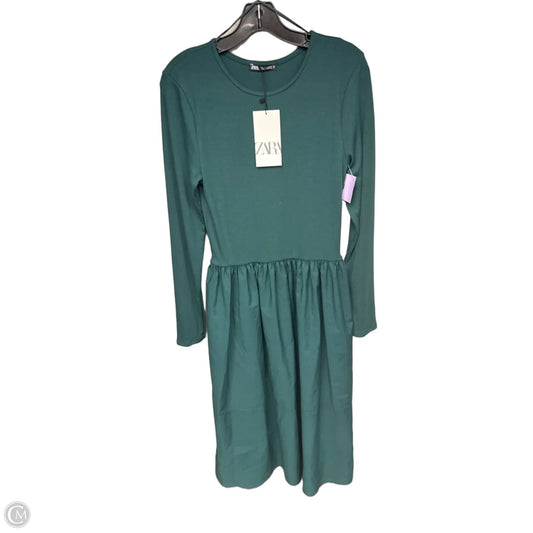 Dress Casual Maxi By Zara In Green, Size: L