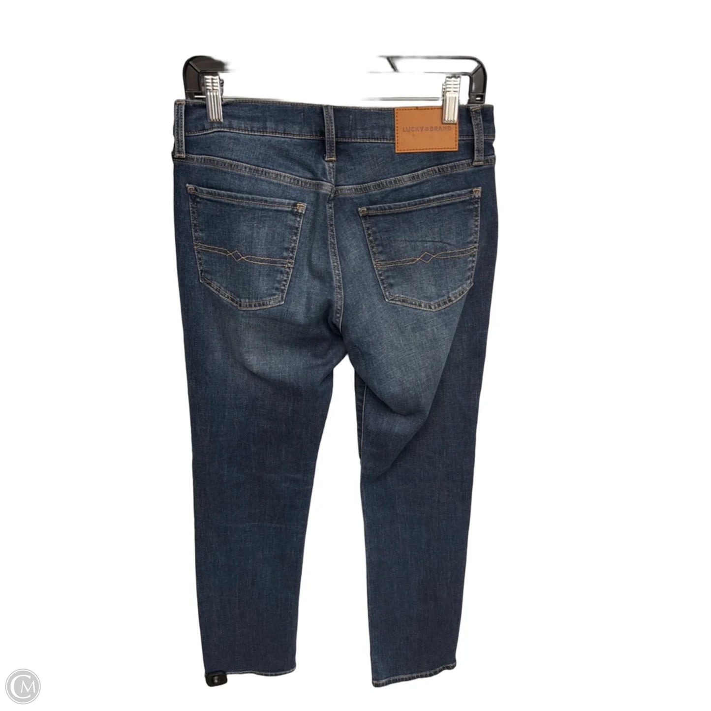 Jeans Straight By Lucky Brand In Blue Denim, Size: 8