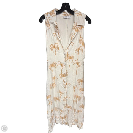 Dress Casual Maxi By Petal & Pup In Orange & White, Size: S