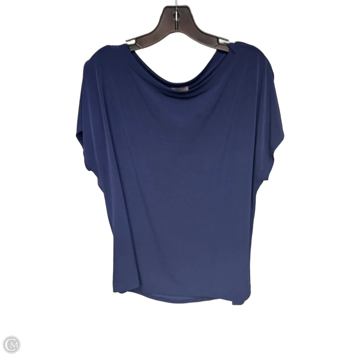 Top Short Sleeve By Chicos In Navy, Size: Xl