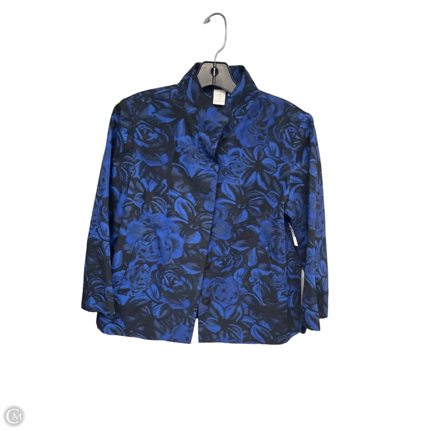 Blazer By Jones New York In Black & Blue, Size: Xs
