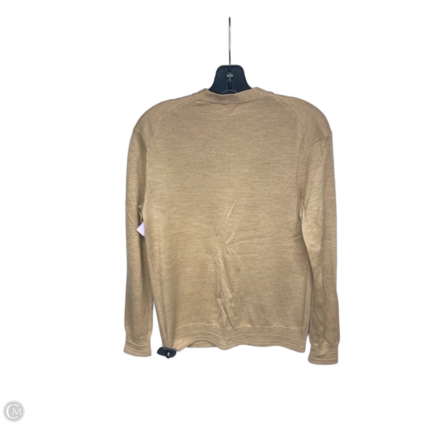 Sweater Cardigan Designer By Tory Burch In Tan, Size: S
