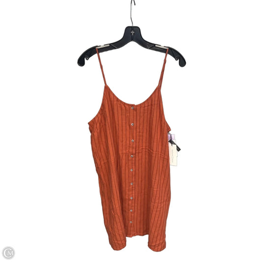Dress Casual Midi By Treasure And Bond In Orange, Size: L