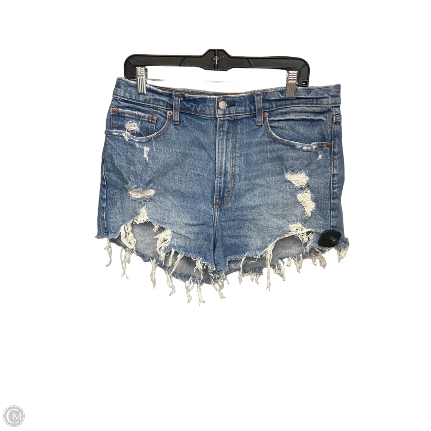 Shorts By Abercrombie And Fitch In Blue Denim, Size: 14