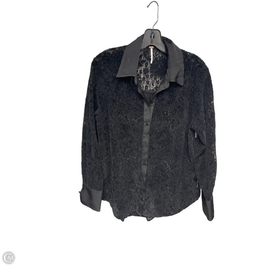 Top Long Sleeve By Free People In Black, Size: Xs
