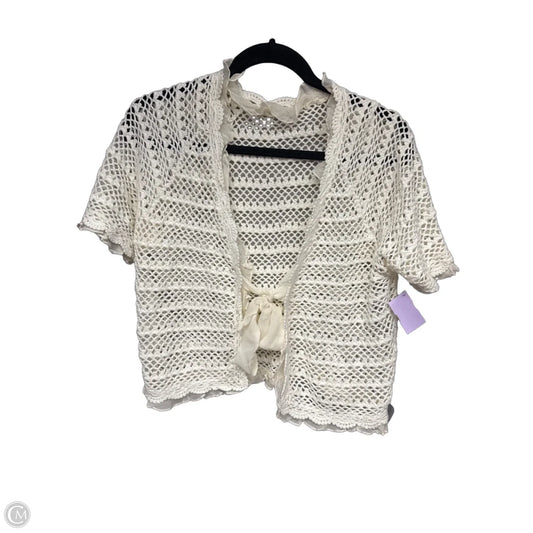 Cardigan By Clothes Mentor In Cream