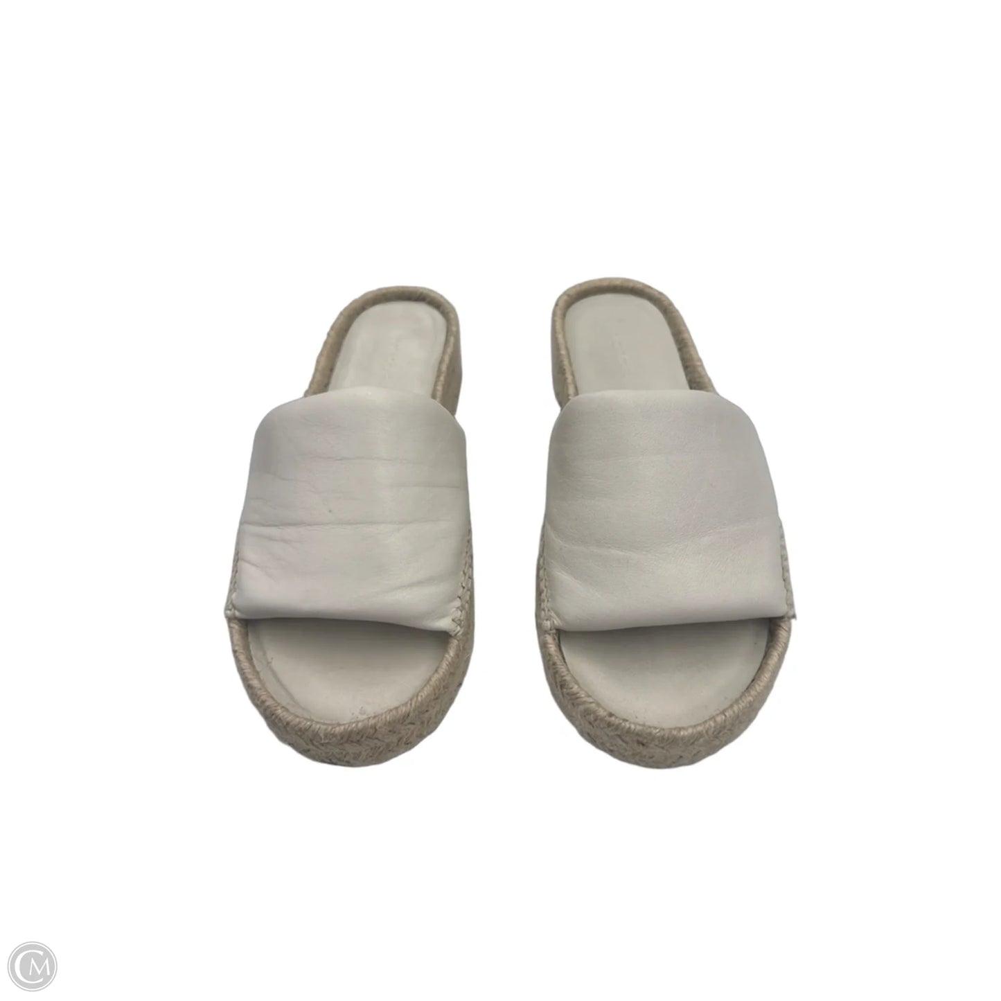 Sandals Heels Wedge By Vince In White, Size: 8