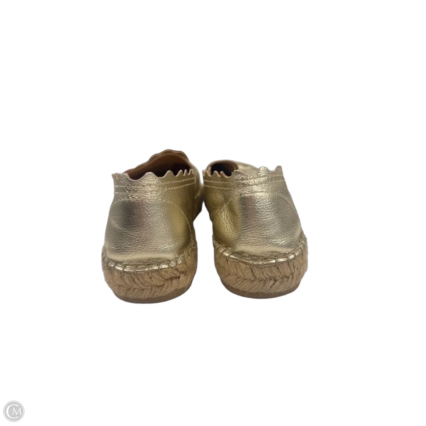 Shoes Heels Wedge By Clothes Mentor In Gold, Size: 7.5