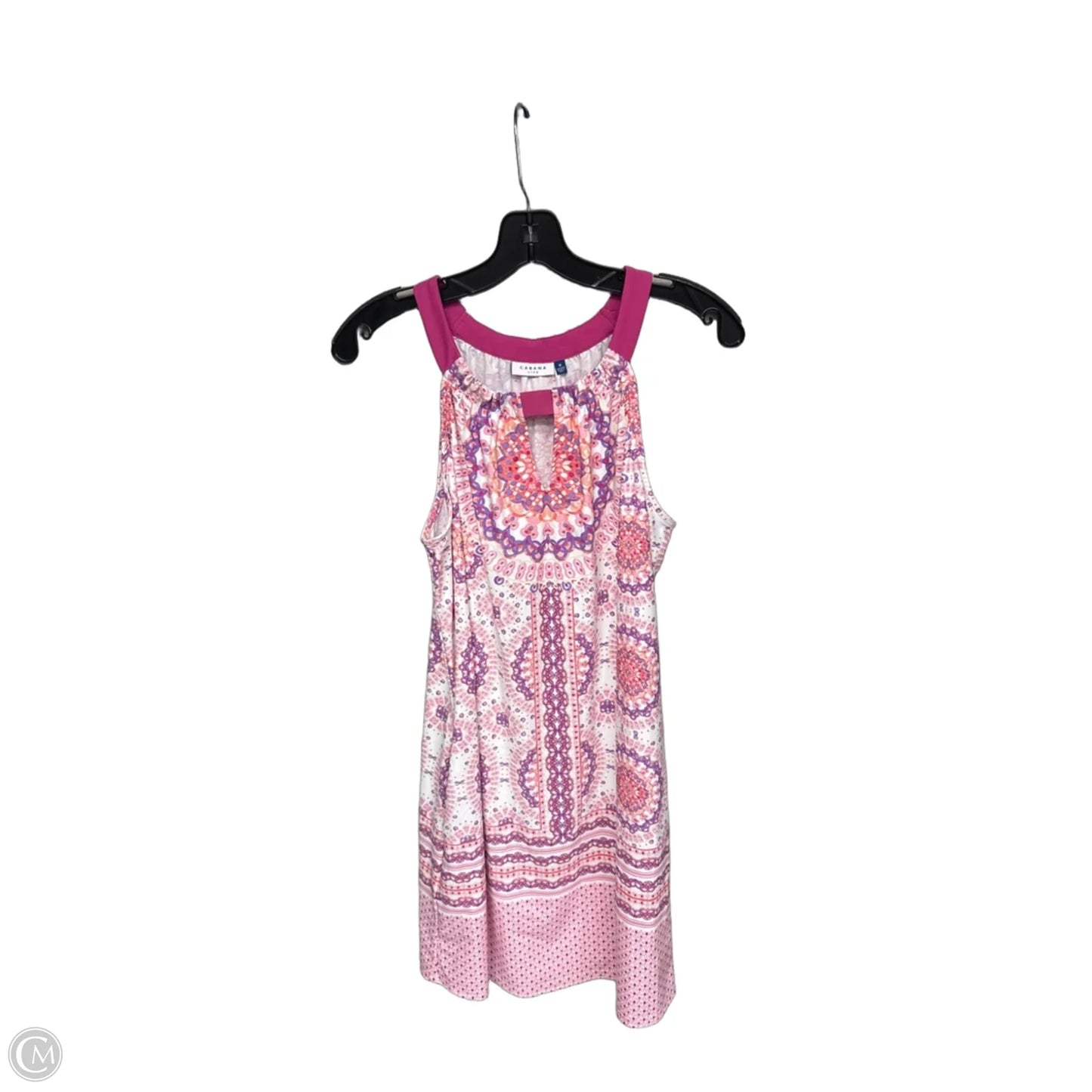 Dress Casual Midi By Cabana Life In Pink & Purple, Size: M