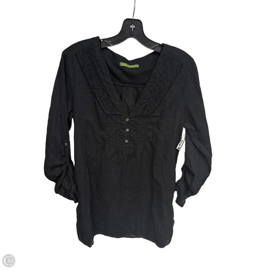 Tunic Long Sleeve By Velvet In Black, Size: M