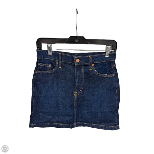 Skirt Midi By Gap In Blue Denim, Size: 0