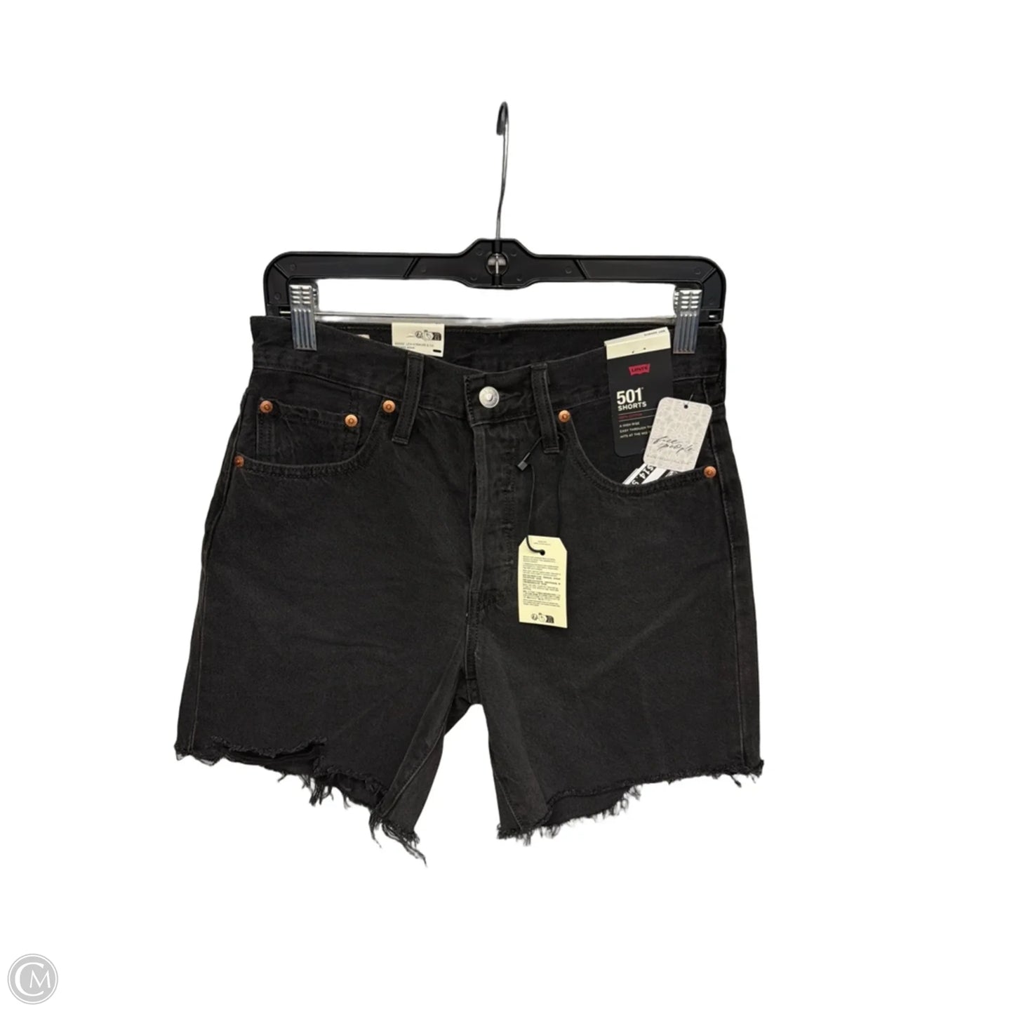 Shorts By Levis In Black Denim, Size: 4