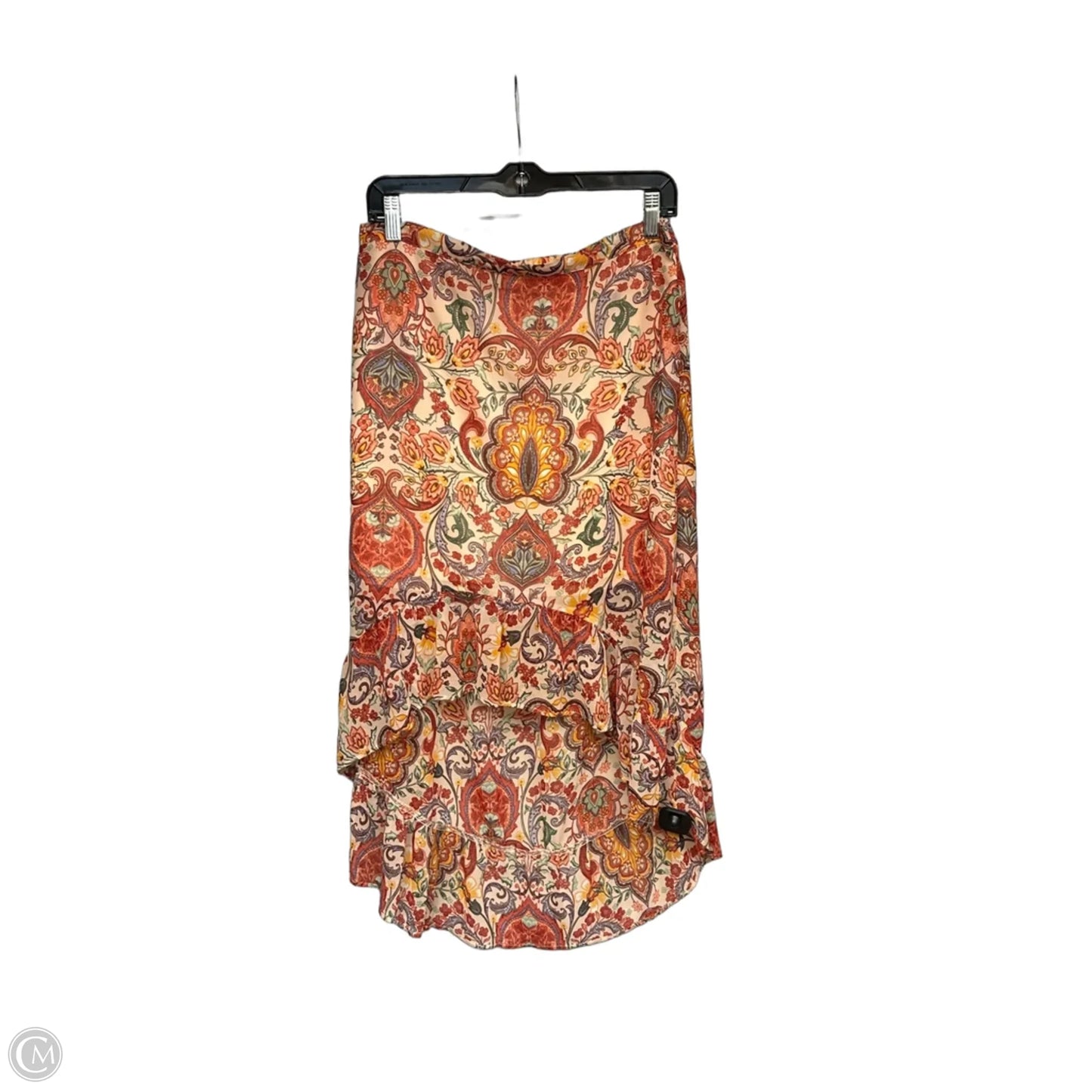 Skirt Midi By Chenault In Paisley Print, Size: M