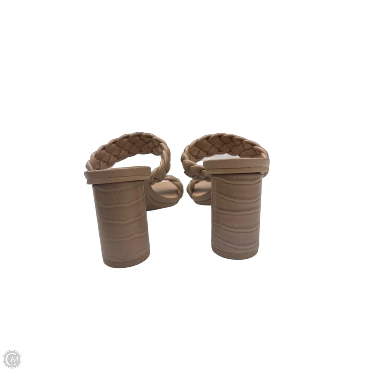 Sandals Heels Block By A New Day In Tan, Size: 9