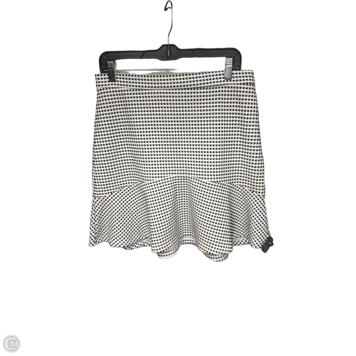 Skirt Midi By Banana Republic In Black & White, Size: 8