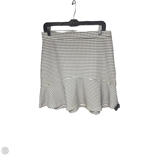 Skirt Midi By Banana Republic In Black & White, Size: 8