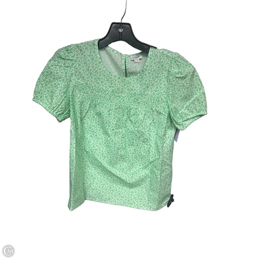 Top Short Sleeve By J. Crew In Green, Size: Xsp