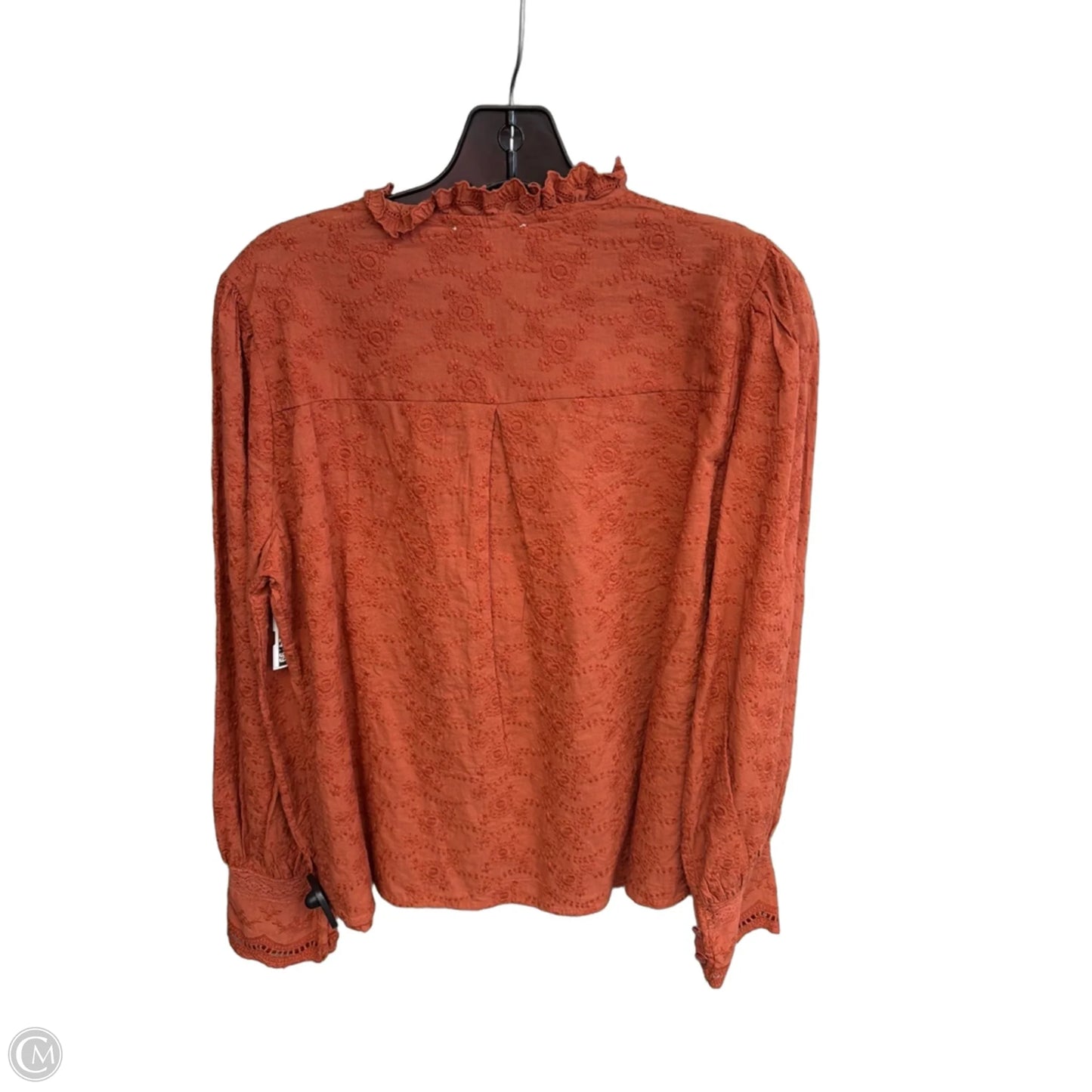 Top Long Sleeve By Calypso St Barth In Orange, Size: M
