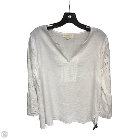 Top Long Sleeve By Cynthia Rowley In White, Size: M