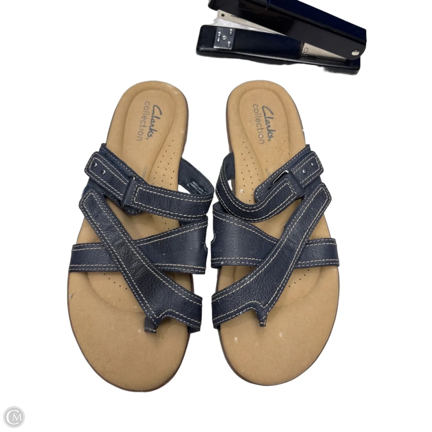 Sandals Flats By Clarks In Blue, Size: 8