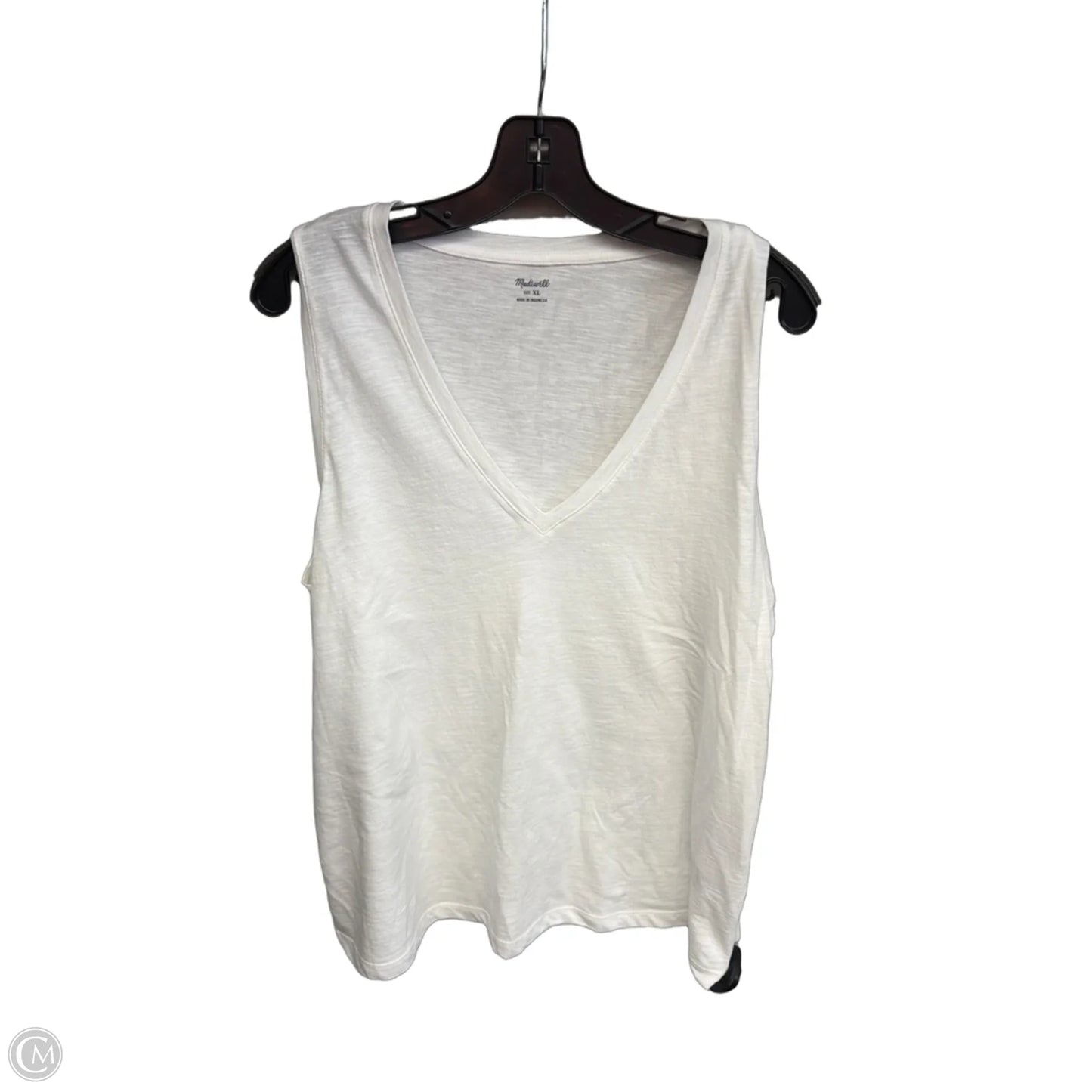 Top Sleeveless By Madewell In White, Size: Xl